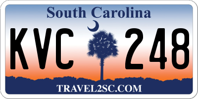 SC license plate KVC248