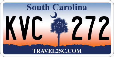 SC license plate KVC272