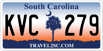 SC license plate KVC279