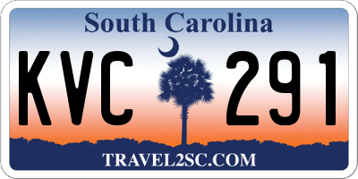 SC license plate KVC291