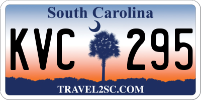 SC license plate KVC295