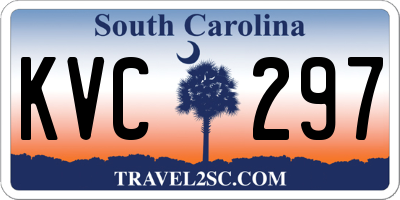 SC license plate KVC297