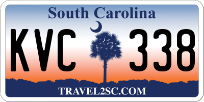 SC license plate KVC338