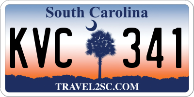 SC license plate KVC341
