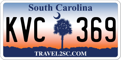 SC license plate KVC369
