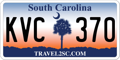 SC license plate KVC370