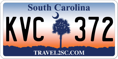 SC license plate KVC372