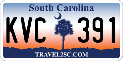 SC license plate KVC391