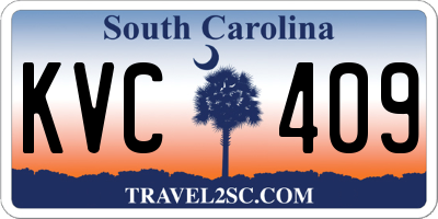 SC license plate KVC409