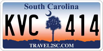 SC license plate KVC414