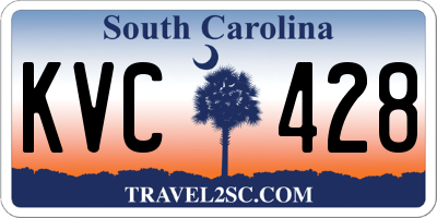 SC license plate KVC428
