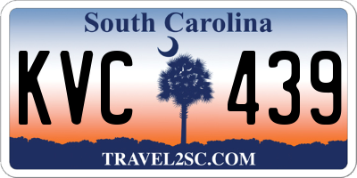 SC license plate KVC439