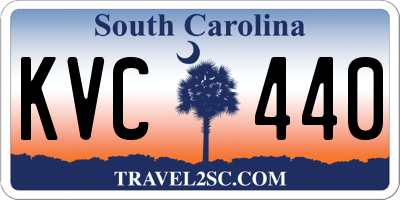 SC license plate KVC440