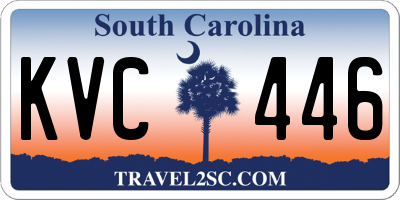 SC license plate KVC446