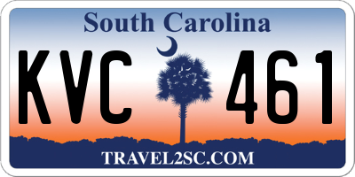 SC license plate KVC461