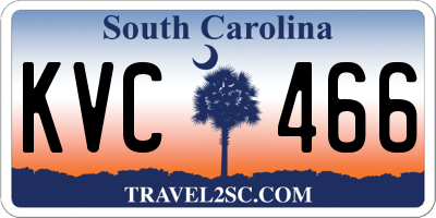 SC license plate KVC466