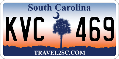 SC license plate KVC469