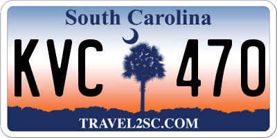 SC license plate KVC470