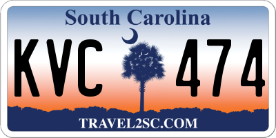 SC license plate KVC474