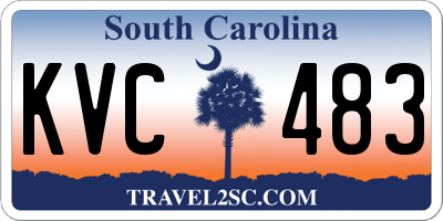SC license plate KVC483