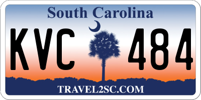 SC license plate KVC484