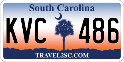 SC license plate KVC486