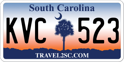 SC license plate KVC523