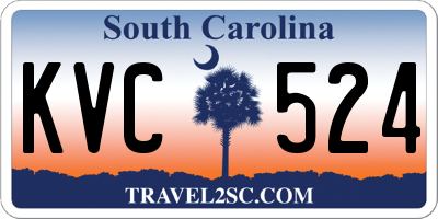 SC license plate KVC524