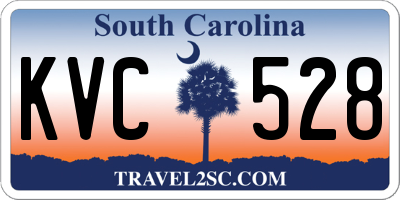 SC license plate KVC528