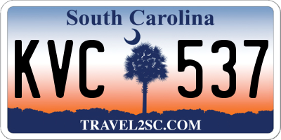 SC license plate KVC537