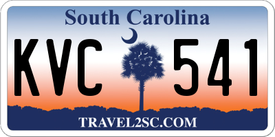 SC license plate KVC541