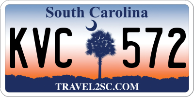 SC license plate KVC572