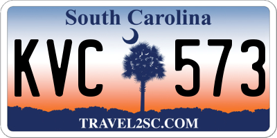 SC license plate KVC573