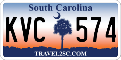 SC license plate KVC574