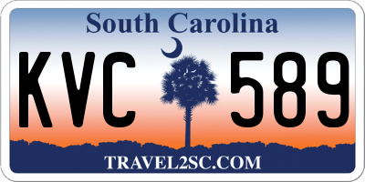 SC license plate KVC589