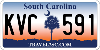 SC license plate KVC591