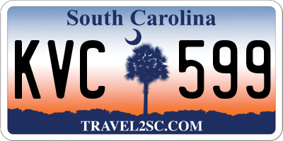 SC license plate KVC599