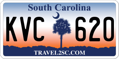 SC license plate KVC620