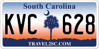 SC license plate KVC628