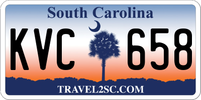 SC license plate KVC658