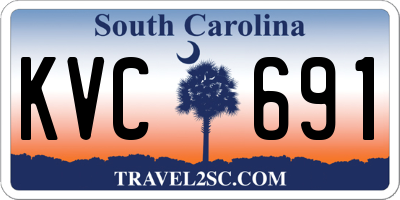 SC license plate KVC691