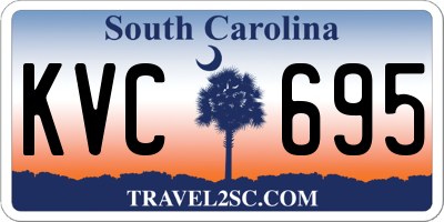 SC license plate KVC695