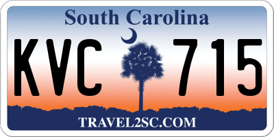 SC license plate KVC715