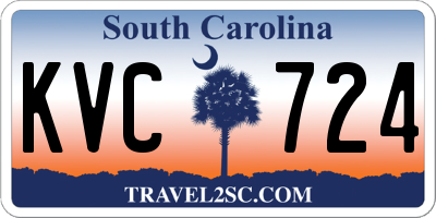SC license plate KVC724