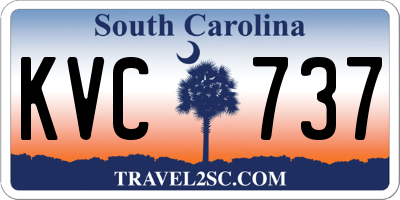 SC license plate KVC737