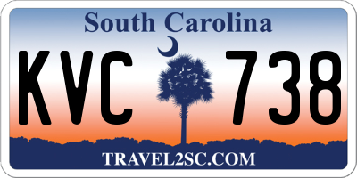SC license plate KVC738