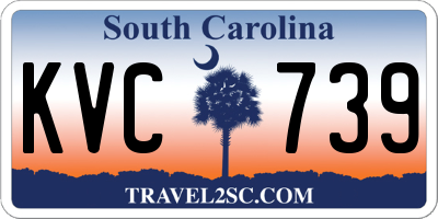 SC license plate KVC739