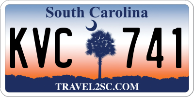 SC license plate KVC741