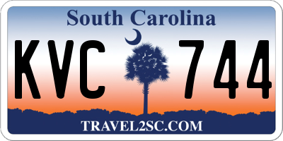 SC license plate KVC744