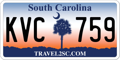 SC license plate KVC759